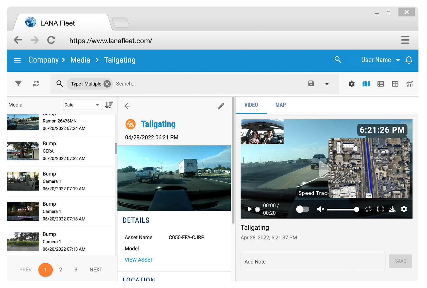 Commercial Fleet Dash Camera & Fleet Tracking Redefined — LANA