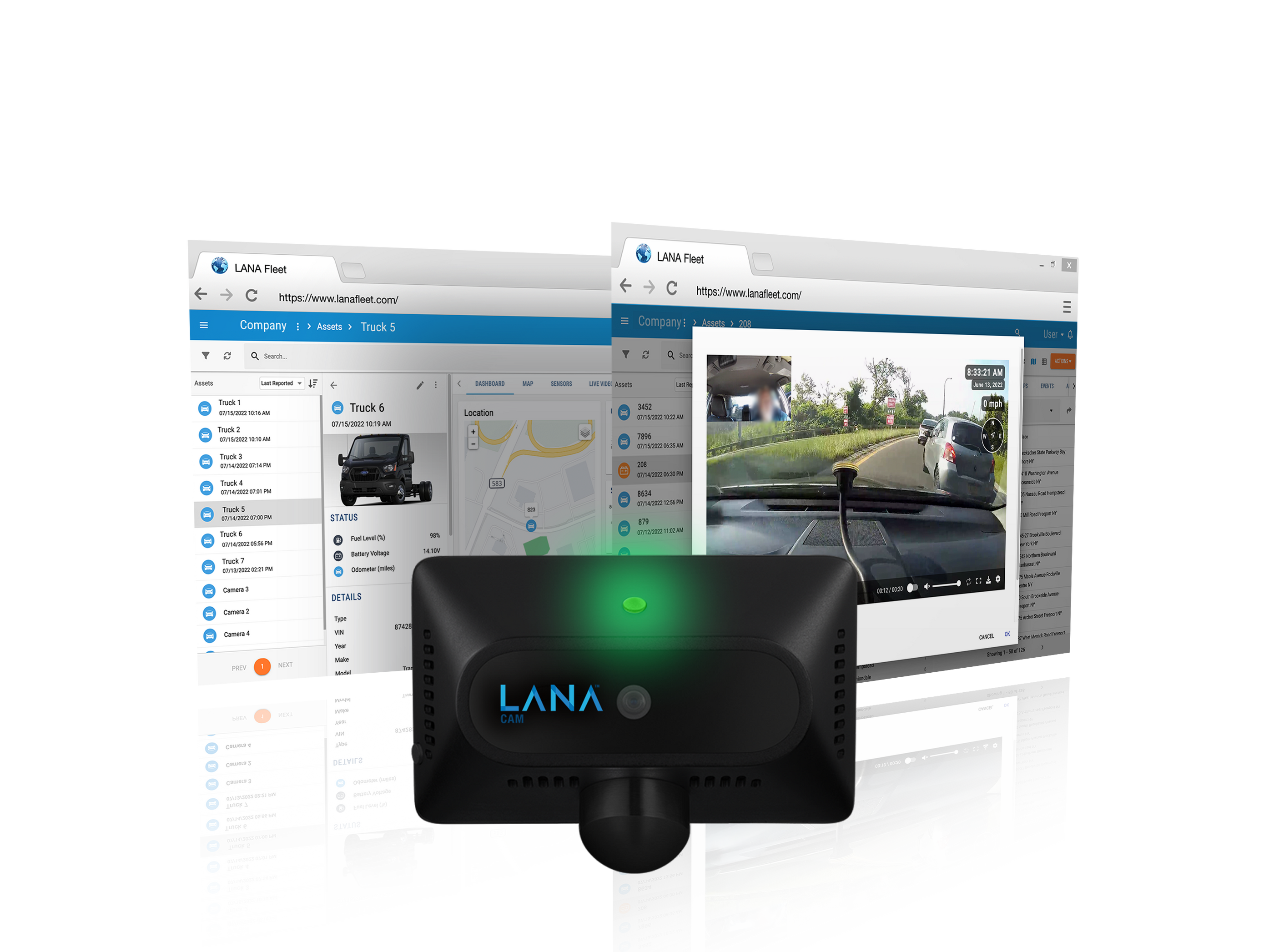 Commercial Fleet Dash Camera & Fleet Tracking Redefined — LANA